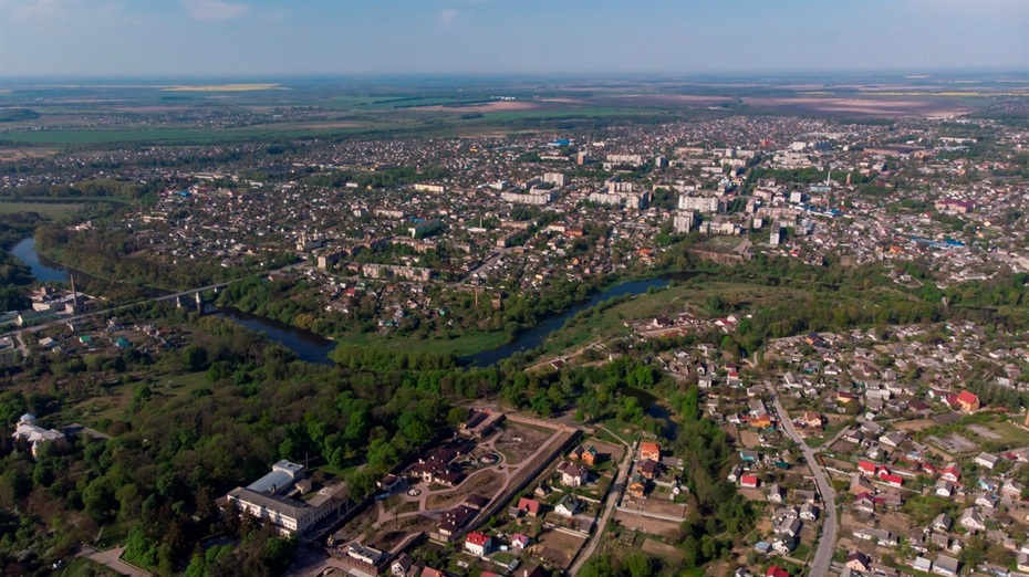 Звягель: панорама міста